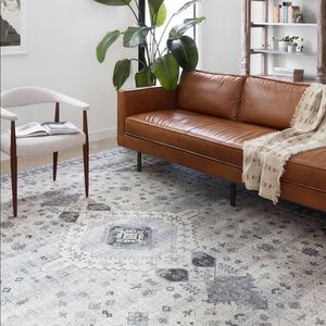 BNWT Loloi Skye Rug Silver Grey 4x6